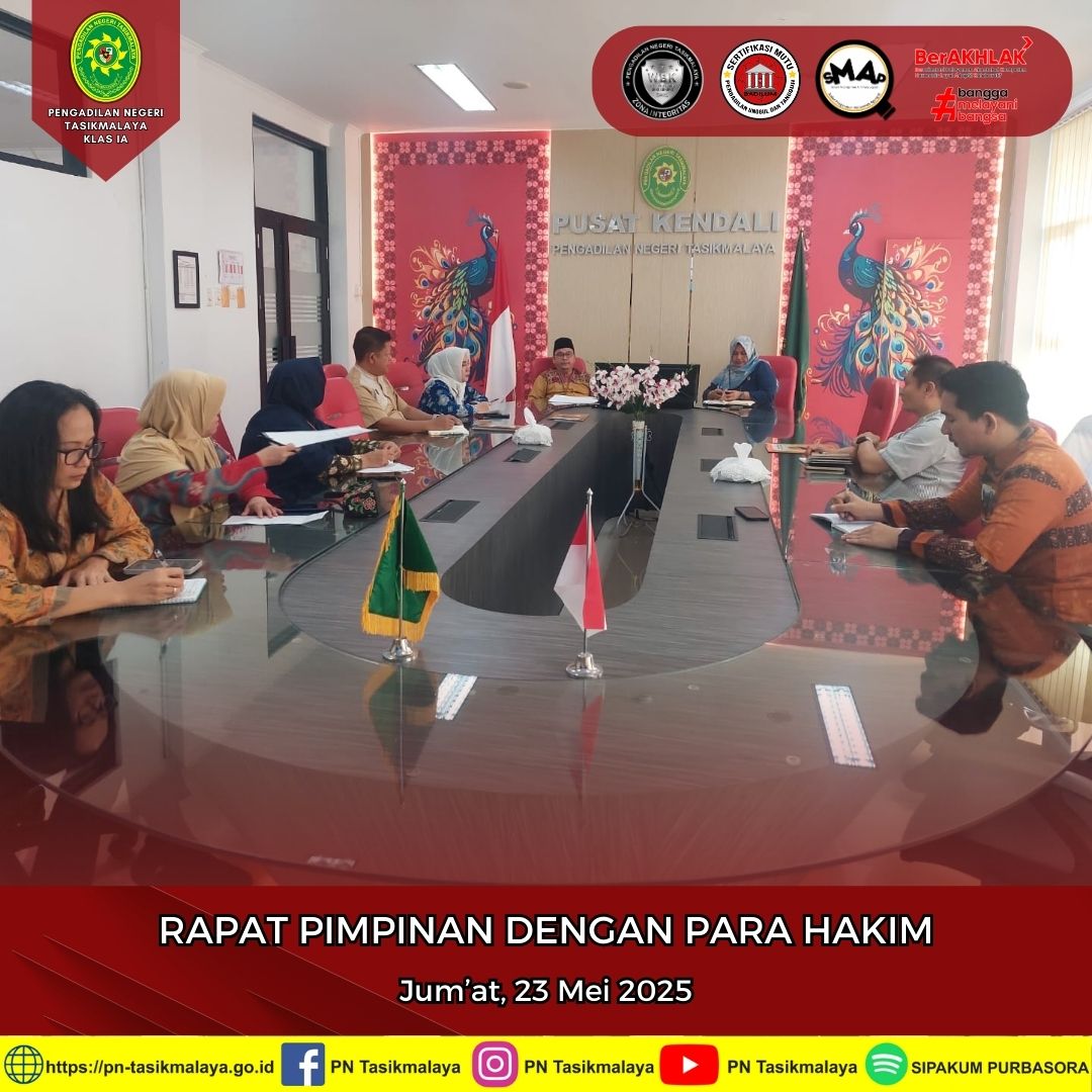 RAPAT PIMPINAN DENGAN PARA HAKIM