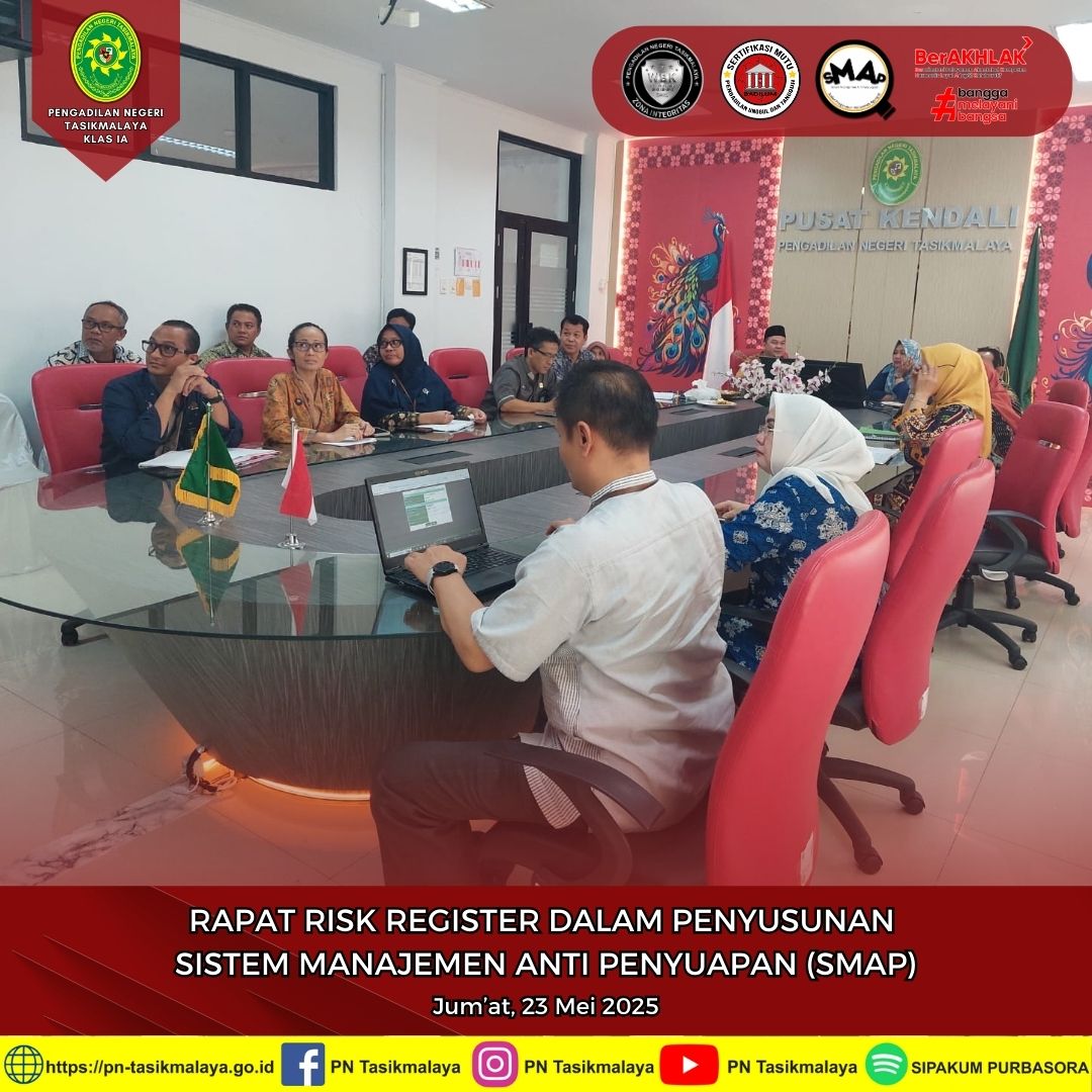 RAPAT RISK REGISTER DALAM PENYUSUNAN SMAP