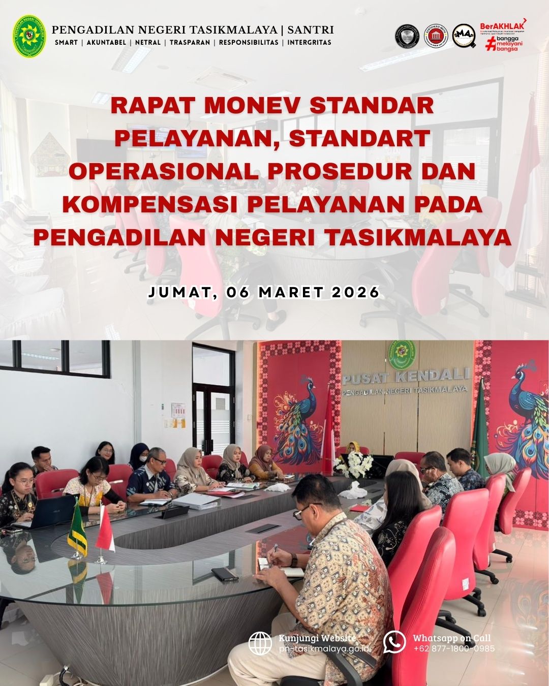 Monev Standar Pelayanan SOP Kompensasi Pelayanan