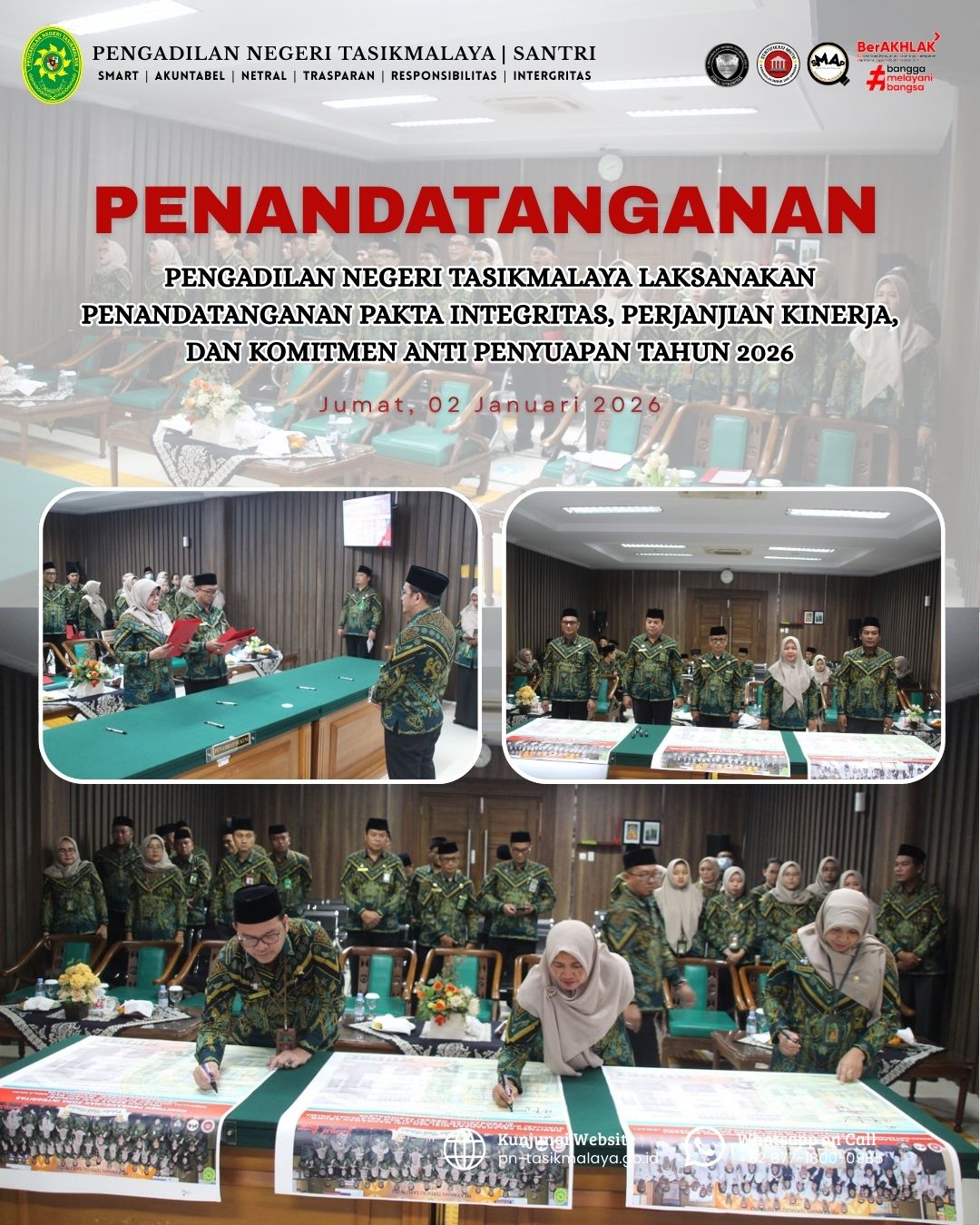 Penandatanganan Pakta Integritas 2026 2