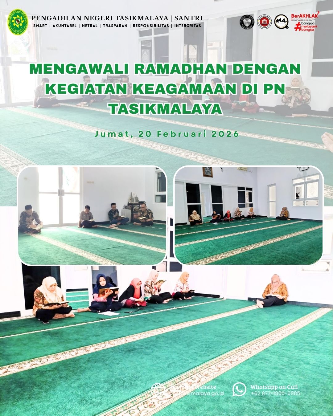TADARUS AL QURAN JUMAT 20 2 2026