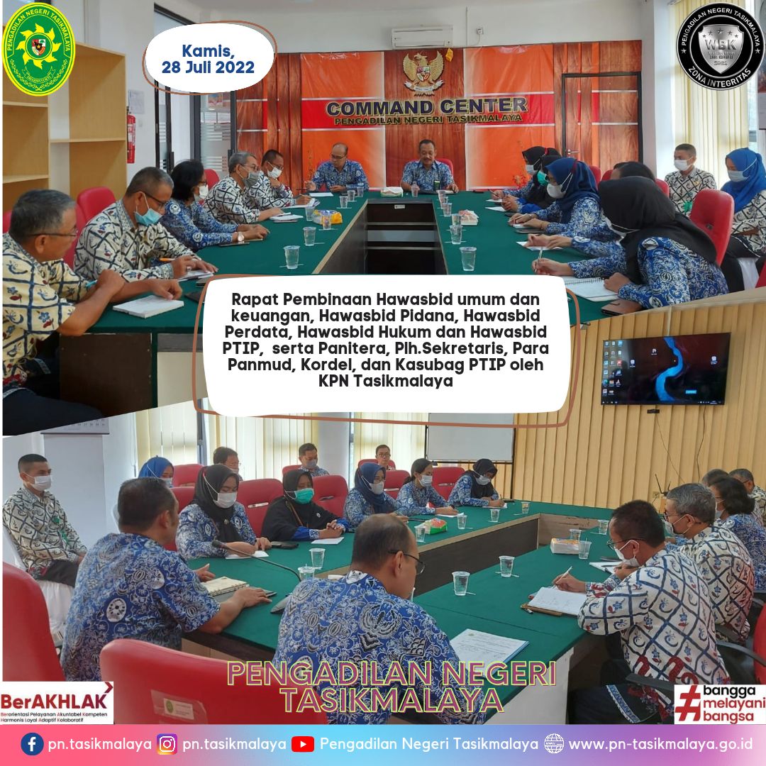 Rapat Pembinaan Hawasbid 280722